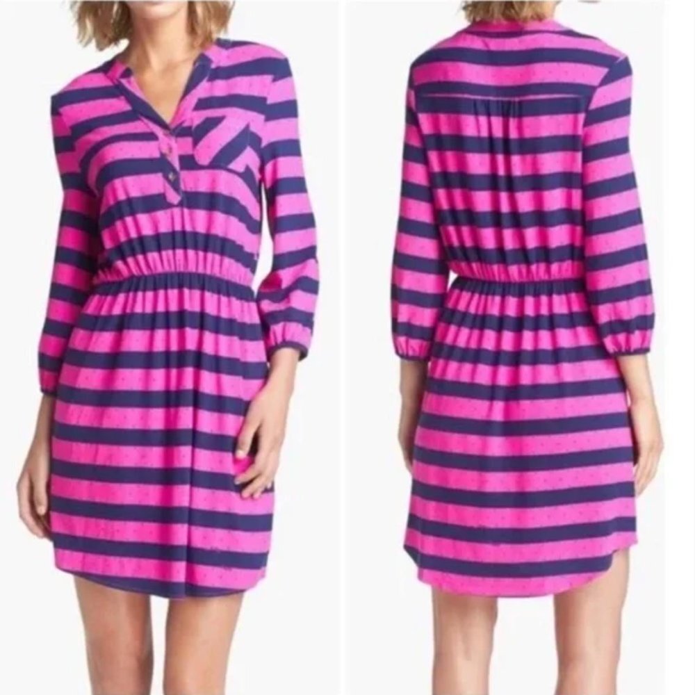 LILLY PULITZER | Beckett Striped Long Sleeve Mini Dress Sz XS